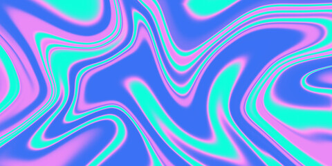 A vibrant and playful abstract pattern with fluid, swirling lines in shades of pink, blue, and turquoise.