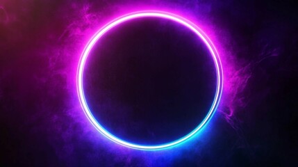 Obraz premium a purple and blue circle with a black background