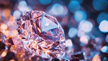 Radiant Diamond: A Symphony of Colors and Brilliance