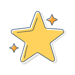 star vector icon, christmas vector illustration - simple illustration of astar, symbolizing holiday celebrations and festive spirit. christmas flat illustration.