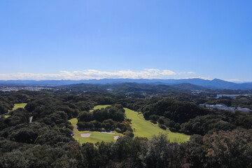 二ノ宮山からの眺望（埼玉県滑川町）