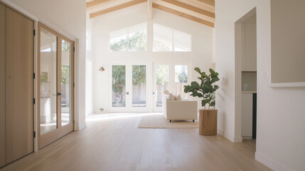 Fototapeta premium Real Estate Agent Showing Home to Potential Buyer