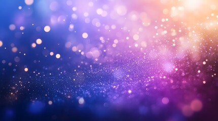 Fototapeta premium Abstract Glittering Background With Purple Blue and Orange Hues