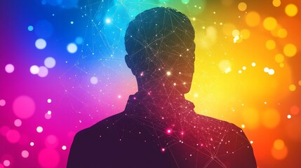 Vibrant Digital Finance Theme with Blockchain Elements