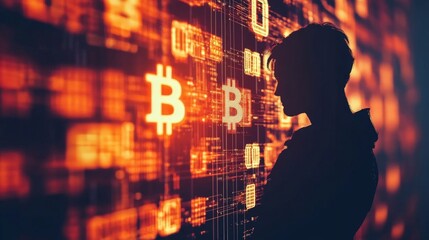 Digital Finance and Blockchain Developer Concept