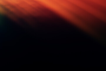 Warm gradient with blurred abstract pattern. Defocused abstract red and orange retro film lens flare bokeh analog photo overlay or screen filter effect.