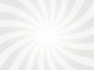 Obraz premium Platinum white sunburst background. Radial retro glowing rays banner. retro whirlwind starburst vector abstract background. Twisted radial illustration.