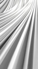 Fototapeta premium Flowing white fabric creates a smooth, elegant texture with gentle curves and shadows, evoking a sense of calm.