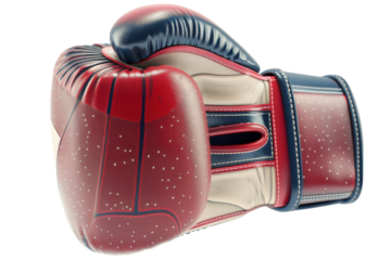 Boxing glove in a vibrant design ready for intense training and competition