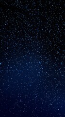 Obraz premium A mesmerizing night sky filled with twinkling blue stars against a deep black backdrop.