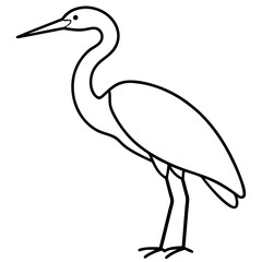 Fototapeta premium heron on a beach
