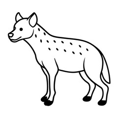 illustration of a hyena
