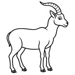 Fototapeta premium illustration of a goat