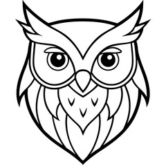 owl on white