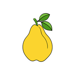 pear with leaves