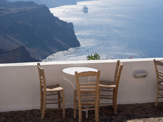 Die insel Santorin