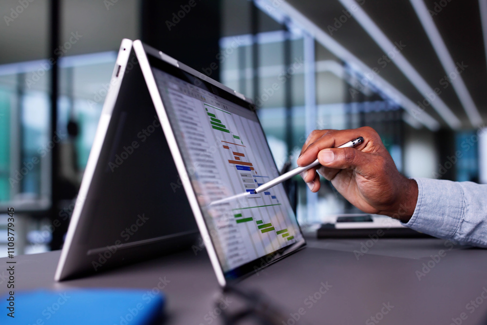 Poster digital gantt project control software