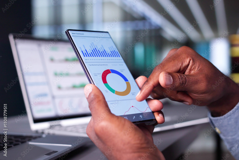 Poster business data analytics dashboard