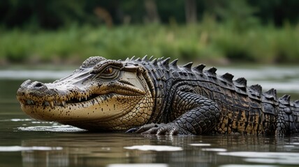 Obraz premium Alligator in River