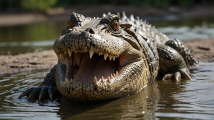 Fototapeta premium Alligator in River