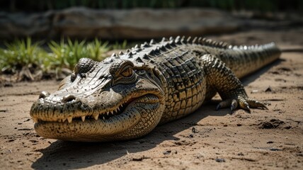 Obraz premium Alligator in River