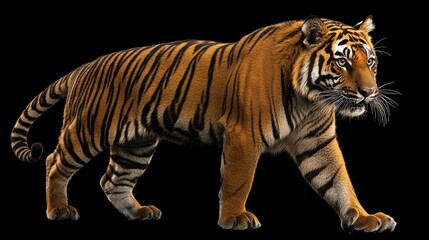 Obraz premium Majestic Tiger Close-Up in High-Resolution Jungle by National Geographic