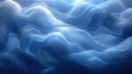 Obraz premium Abstract blue wavy background texture.