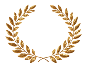 gold laurel wreath