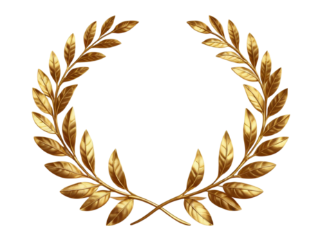 gold laurel wreath