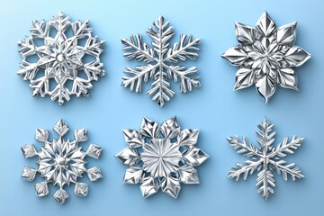 Christmas snowflake patterns