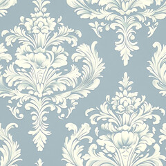 Fototapeta premium Elegant damask pattern background.