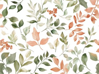 Whimsical Watercolor Christmas Fabric Patterns - Celebrating Holiday Creativity | Ultra-Detailed Artwork on Isolated White Background