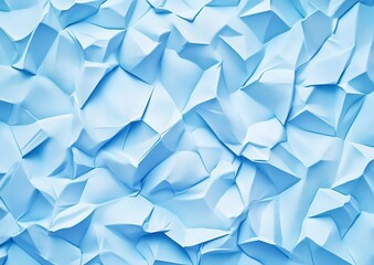 Obraz premium Textured Crumpled Light Blue Paper Background for Creative Projects and Design Use, Ideal for Fresh and Modern Aesthetic Applications