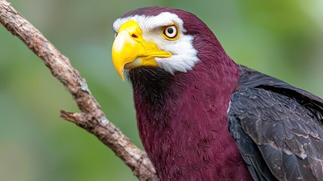 Bald Uakari Monkey Close up  Rainforest Bird  Wildlife Photography  Exotic Animal Portrait