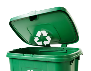 recycle bin with recycle symbol