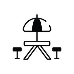 Rest Area vector icon