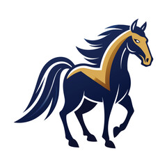 Obraz premium Horse silhouette logo vector design