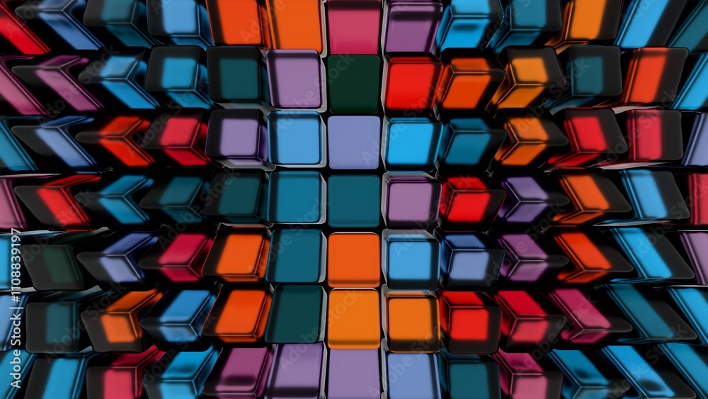Leinwandbilder a colorful pattern with many different colors