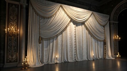 velvet curtain with gold curtains