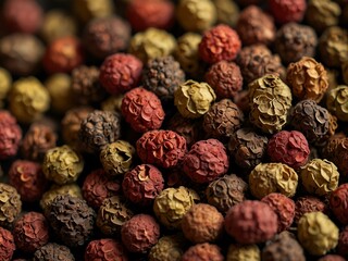 Obraz premium Sichuan peppercorn spice close-up.
