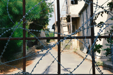 The famous Green line that separates Turkish Cypriots from Greek Cypriots.