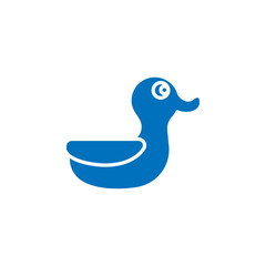 Duck icon Thin line illustration set