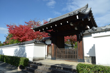 妙心寺　蟠桃院の山門　京都市右京区花園