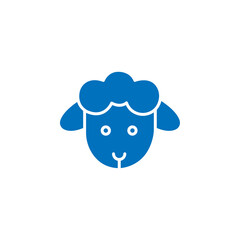 Lamb icon Thin line illustration set