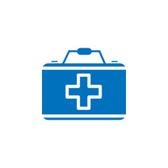 Obraz premium Medical aid kit icon Thin line illustration set