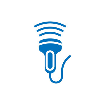 recommend clip art: Ultrasound icon Thin line illustration set