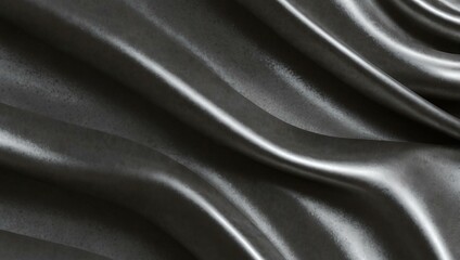 Fototapeta premium Sleek metallic design with flowing forms and silver tones.