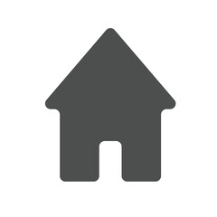 Fototapeta premium Home icon silhouette vector image 