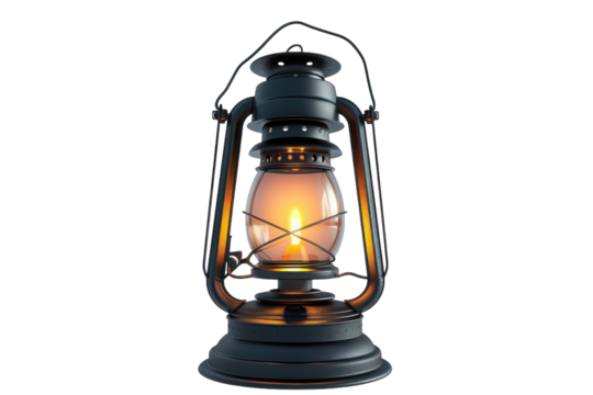 Vintage lantern emits warm glow in a rustic setting during nighttime gathering with family and friends