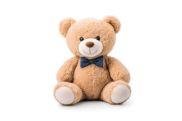 Obraz premium Teddy bear toy, isolated on white background